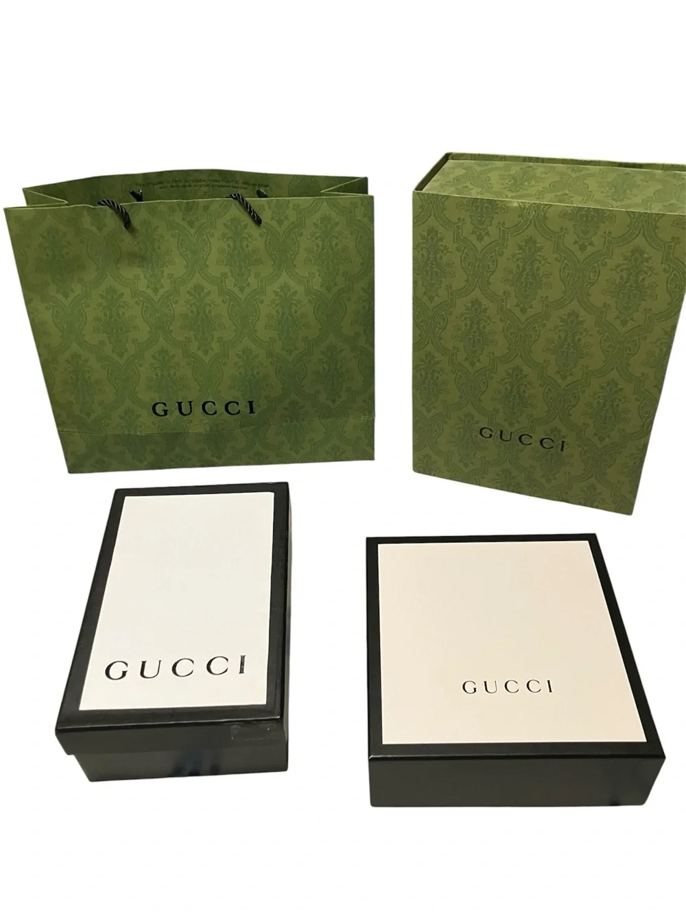 Lot Empty Gucci/ Louis Vuitton Gift Boxes Dust Bags Shopping Bags Cards